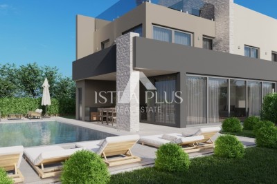 Poreč, Istrien Neue Luxusvilla mit Pool 500 m vom Meer und Meerblick!!