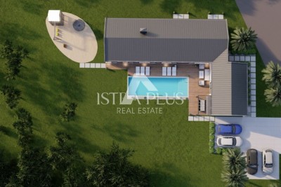 Terreno edificabile con progetto concettuale alla fine della città - dintorni di Tinjan