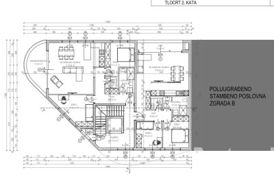 Apartma v drugem nadstropju, v gradnji, pogled na morje - v fazi gradnje