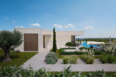 LUXUSVILLA 350 M² MIT PANORAMABLICK AUF DAS MEER, NUR 7 KM VON NOVIGRAD, ISTRIEN!