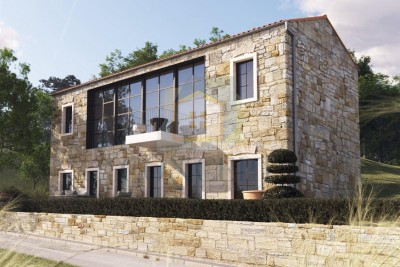 Pazin, Cerovlje, Unikatna vila u renovaciji, mirna lokacija - u izgradnji