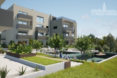 Apartment mit einem Schlafzimmer und Pool, im zweiten Stock eines modernen Gebäudes mit Aufzug - in Gebäude