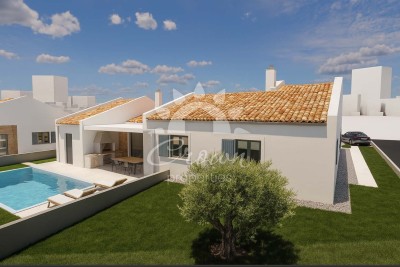 Kaštelir – charming single-storey house with pool