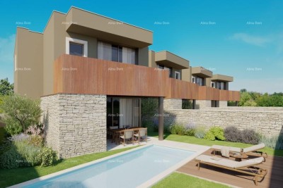 Bale. Moderna kuća u nizu s bazenom, 148,56 m²