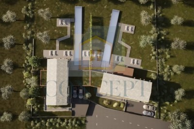 Poreč, Vižinada, Umgebung, Projekt zum Bau von 2 Luxusvillen, 12 km vom Meer