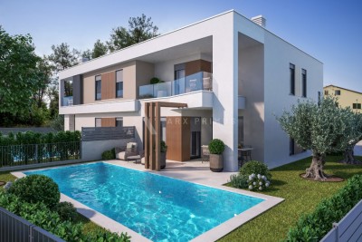 Moderna dvojna kuća s bazenom, Murine, Umag