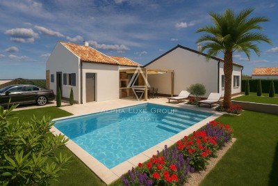 Istria, Kastelir: Modern semi-detached house