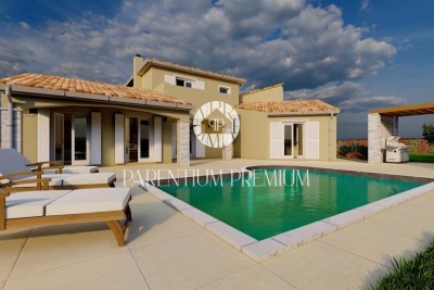 Ein Haus mit Swimmingpool und großem Garten - in Gebäude