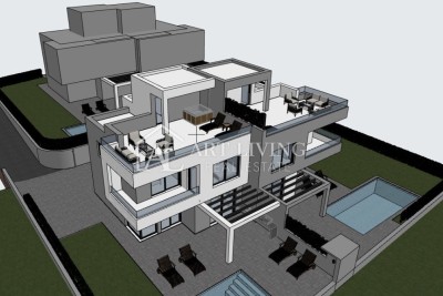 Umag, okolica - atraktivna dvojna vila s bazenom u blizini centra grada