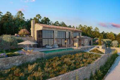 Građevinsko zemljište s pogledom na more u okolici Grožnjana