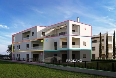 Poreč, Penthouse mit drei Schlafzimmern - E