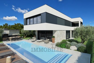 In der Umgebung von Poreč wird eine wunderschöne Villa mit Meerblick zum Verkauf