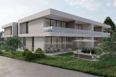 Istra, okolica Rovinja – novogradnja, stanovanje velikosti 58,32 m² z vrtom