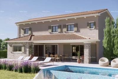 Prodaja- kombinirano zemljište s idejnim projektom  i pogledom na more, Grožnjan!