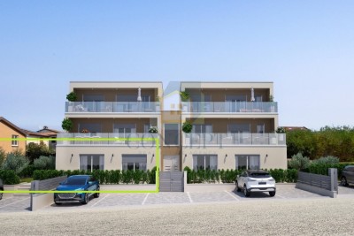 Poreč, okolica, Luksuzno stanovanje v pritličju z velikim vrtom, 7 km od morja - v fazi gradnje