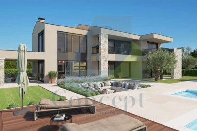 Poreč, okolica, Prekrasna luksuzna vila s bazenom i pogledom na more