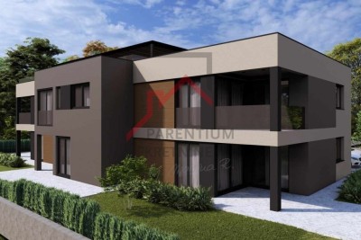 Istra, Poreč - Moderan stan s dvorištem u mirnom dijelu Poreča - u izgradnji