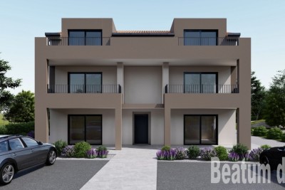 Apartment B. im Erdgeschoss mit Garten, neu gebaut, in der Nähe von Poreč - in Gebäude