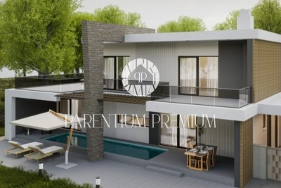 Nuova casa moderna con piscina vicino a Parenzo