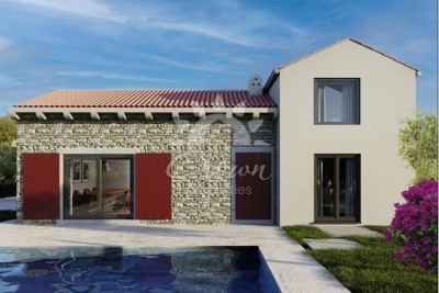 Svetvinčenat, moderna istarska kuća s autentičnim kamenom