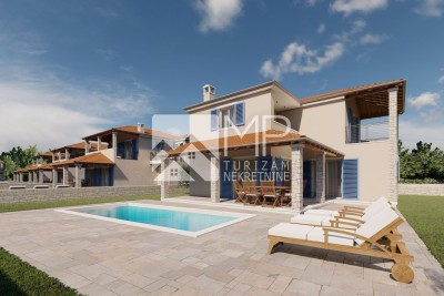 Ližnjan, NOVOGRADNJA, jedinstvena vila u roh-bau fazi, tik do mora!