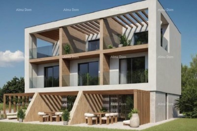 Medulin, moderno appartamento su due piani con vista mare