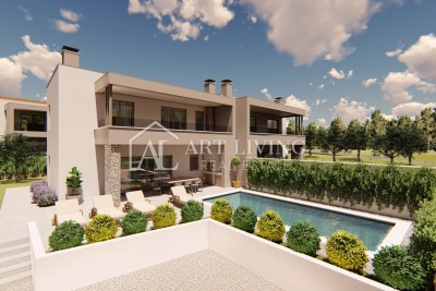Istria, Poreč, surroundings - modern semi-detached villa with swimming pool only 600 m from the sea