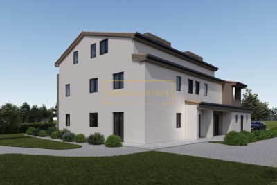 SURROUNDINGS OF POREČ, APARTMENT WITH 400 M2 GARDEN, QUIET ZONE - under construction