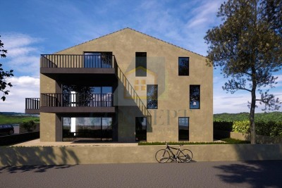 Poreč, Vrsar, okolica, Luksuzno stanovanje v pritličju s vrtom, 500 m od morja - v fazi gradnje