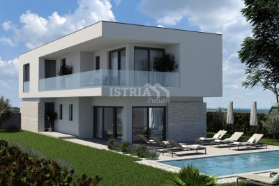 Eine luxuriöse moderne Villa mit Pool 800 Meter vom Meer entfernt