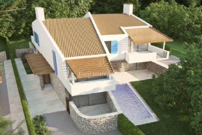 Beautiful semi-detached villa under construction, near Labin