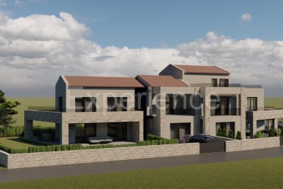 Gebiet Višnjan: Baugrundstück mit Baugenehmigung, Strom- und Wasseranschluss!