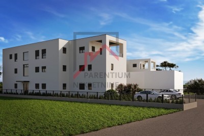 Poreč, prostran stan na prvom katu s pogledom! - u izgradnji