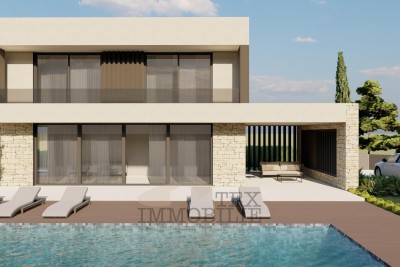 Poreč area, land plot with sea view with building permit