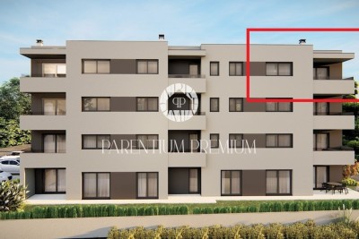 Modern apartment on the 3rd floor with two bedrooms in a building with an elevator - under construction