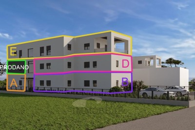 Poreč, neue Wohnung mit Garten 1 km vom Meer entfernt  - B