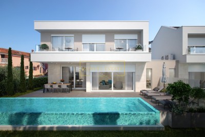 ČUDOVITA VILA S BAZENOM IN POGLEDOM NA MORSO, OKOLICA POREČA, ISTRA! - v fazi gradnje