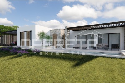 Vižinada – okolica, građevinsko zemljište 735 m² s projektom