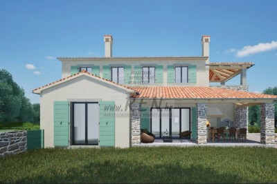 Hiša v gradnji v bližini Novigrada - v fazi gradnje