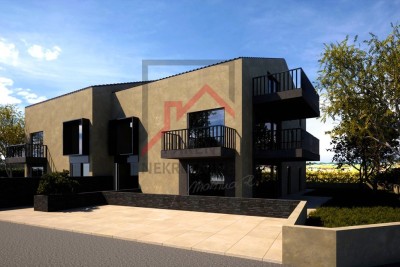 Istria, Funtana – Appartamento unico in costruzione, due terrazze, vista e orientamento ideale! - nella fase di costruzione