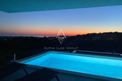 Istria, Castelliere: Villa moderna con piscina e vista mare