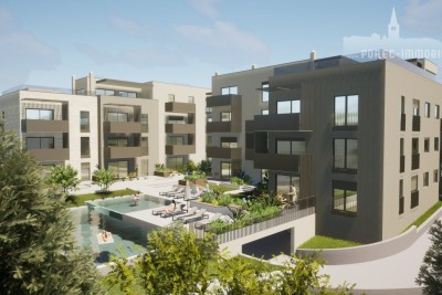 Apartment mit zwei Schlafzimmern in einem modernen Gebäude mit Aufzug und Swimmingpool zur Mitbenutzung - in Gebäude