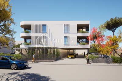 Istra, Umag, okolica - moderno trisobno stanovanje v novogradnji s pogledom na morje