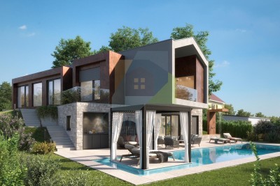 Poreč, okolica, Dizajnerska vila s bazenom, 13 km od mora